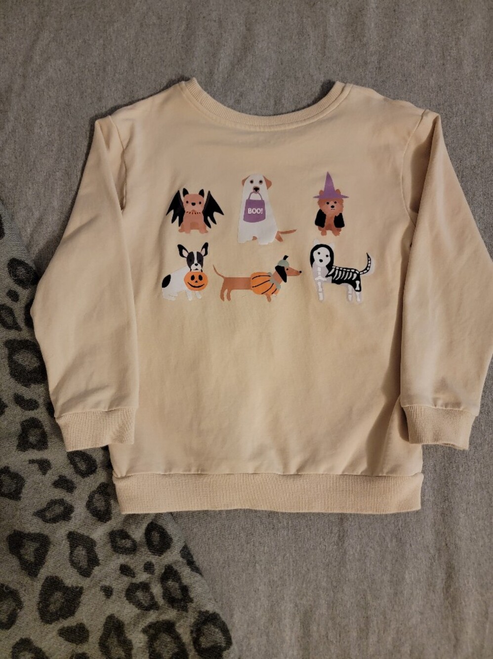 Velvet Fawn Halloween Dogs Cotton Sweatshirt